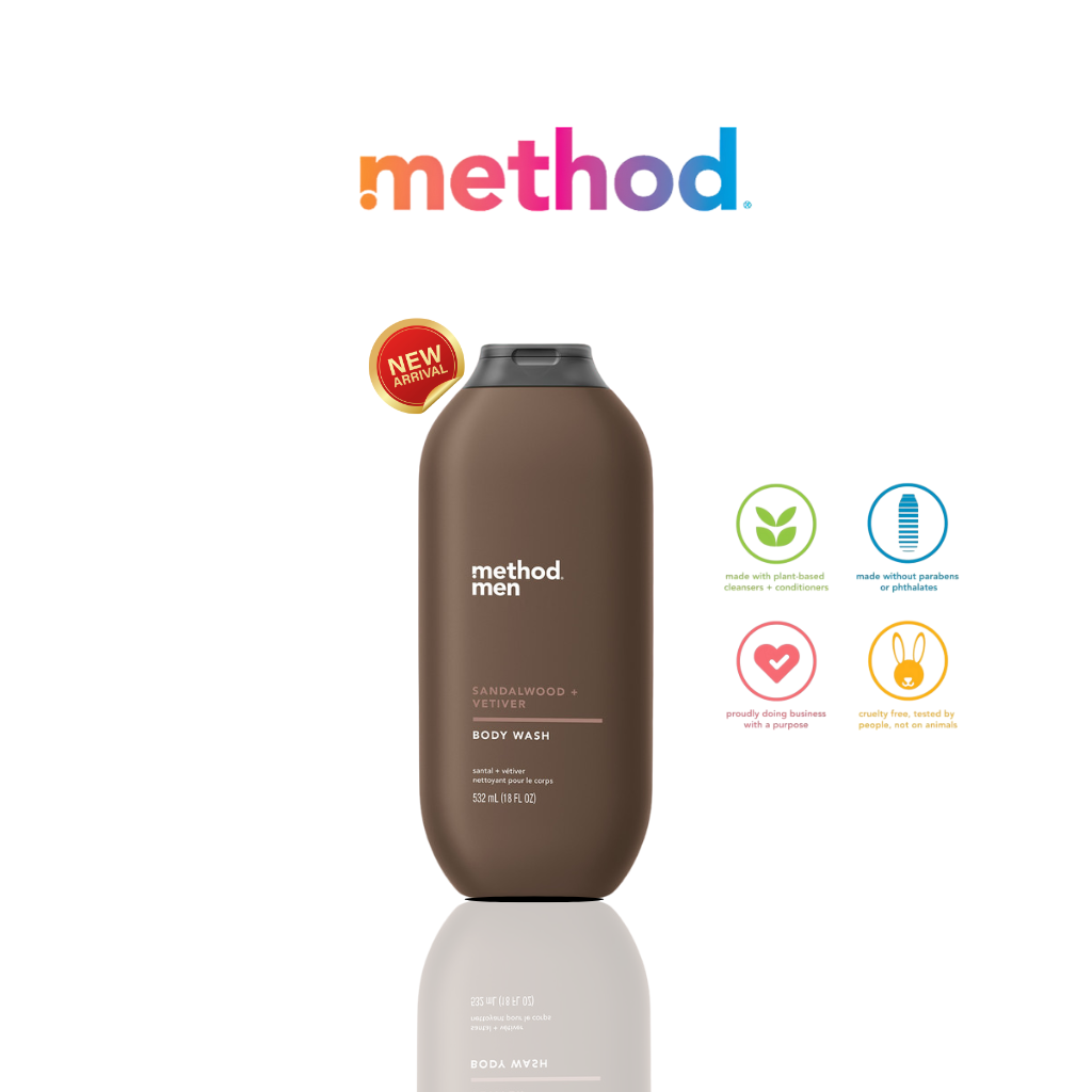 Method Unisex Body Wash 532ml - Sandal Wood