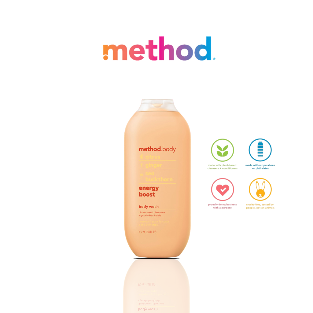 Method Unisex Body Wash 532ml - Energy Boost