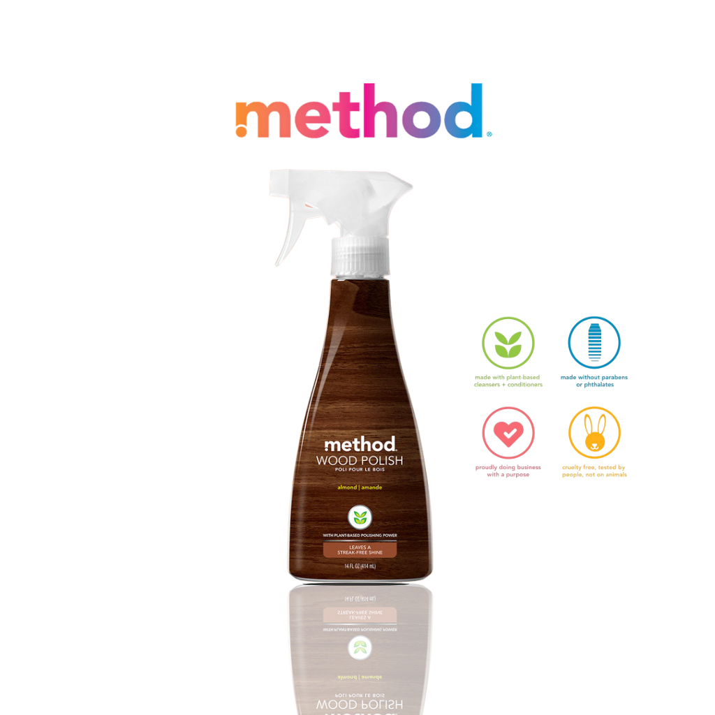Wood Surface Cleaner + Polish 414ml - Almond