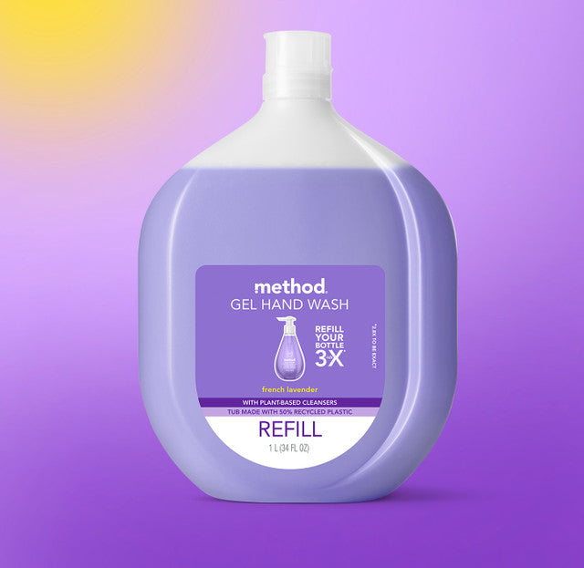 Method Gel Handwash Refill French Lavender front view