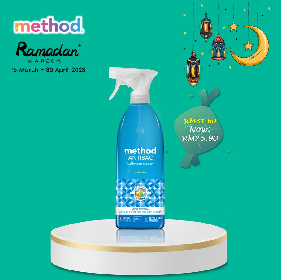 Antibacterial Bathroom Cleaner Tub + Tile 828ml - methodmalaysia