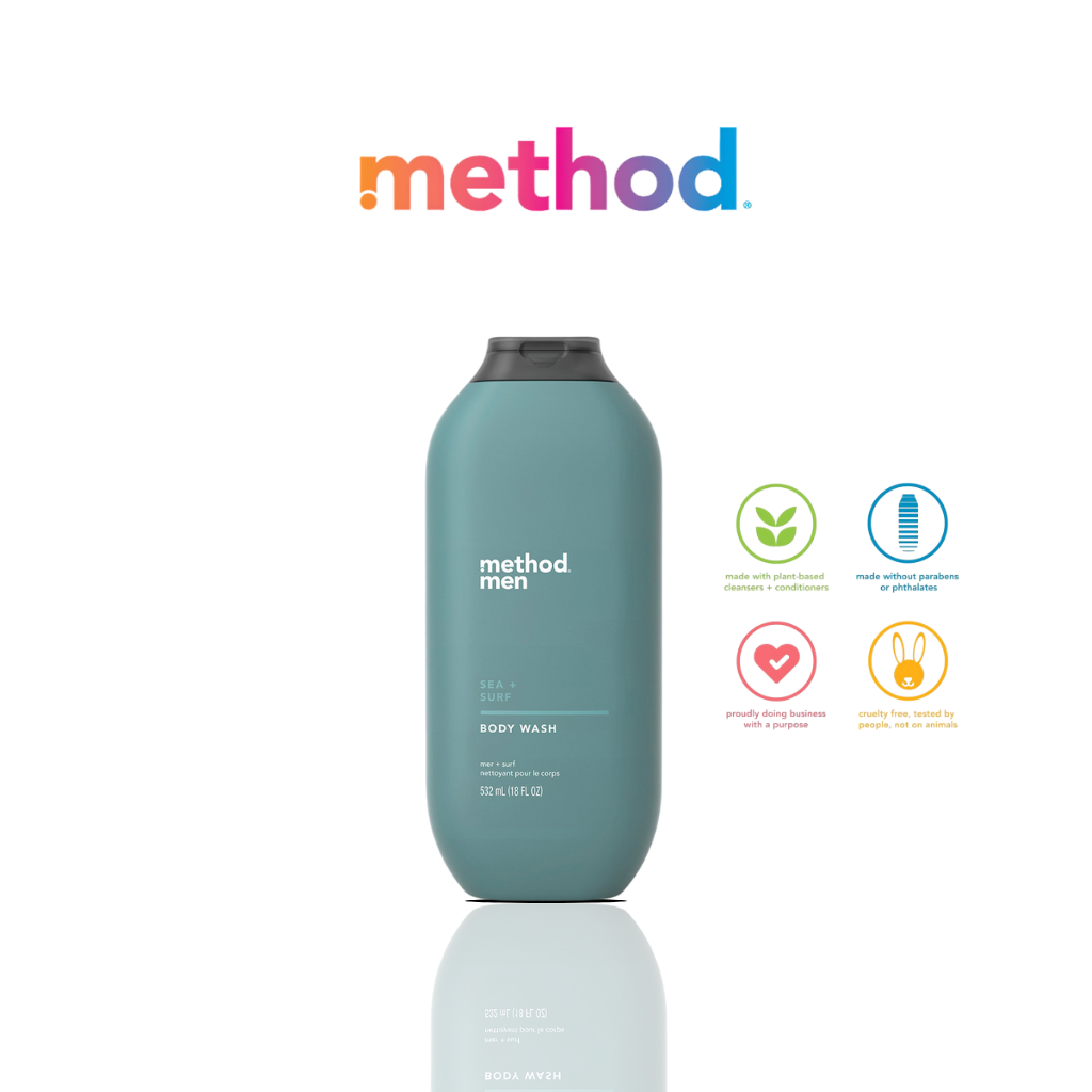Method Men Body Wash 532ml  - Sea + Surf