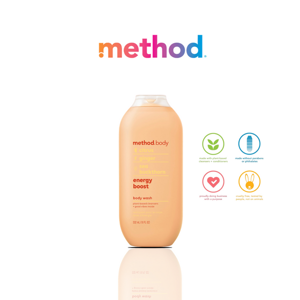 Method Unisex Body Wash 532ml - Energy Boost