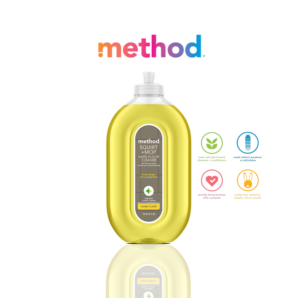 Squirt + Mop Hard Floor Cleaner 739ml- Lemon Ginger