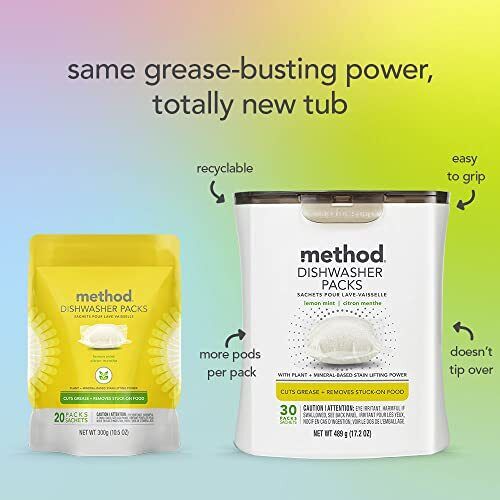 MEthod dishwasher packs lemon+Mint 