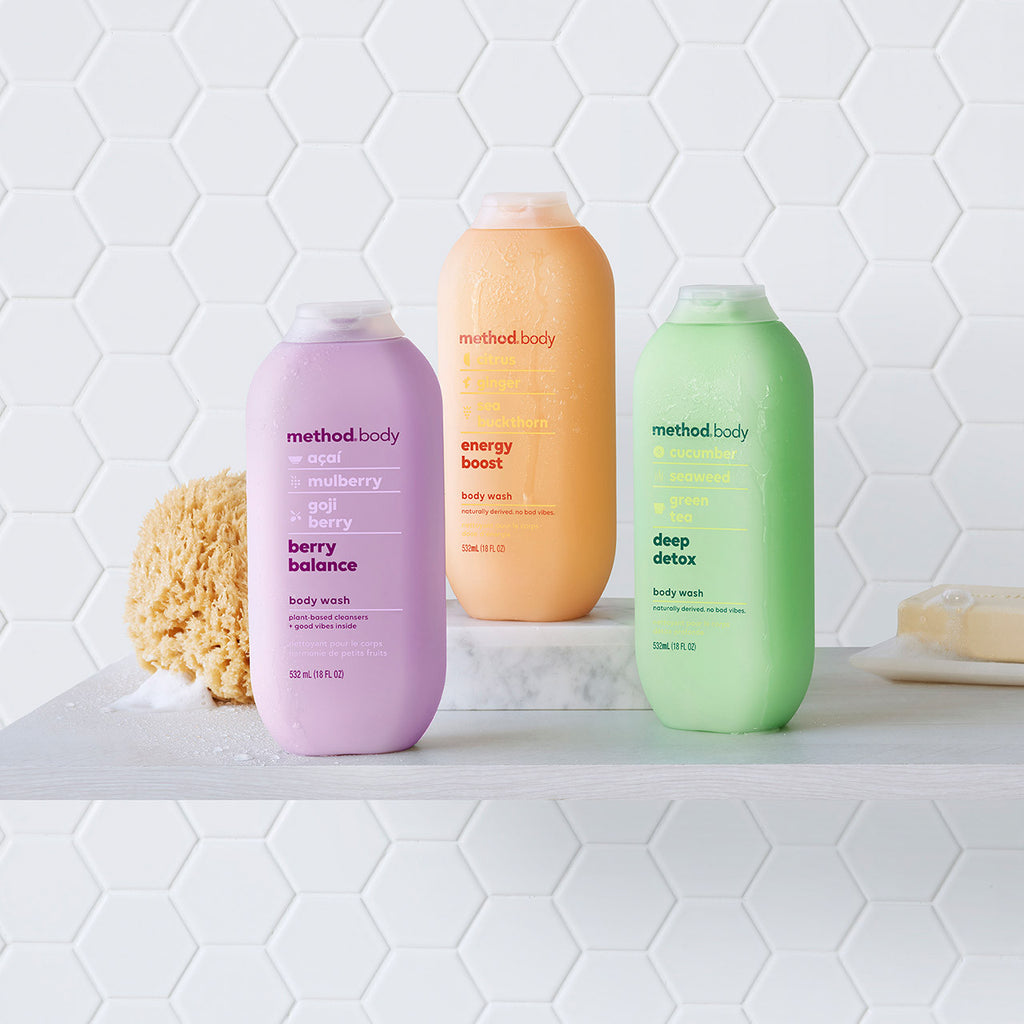 Home Method Unisex Body Wash 532ml - Berry...