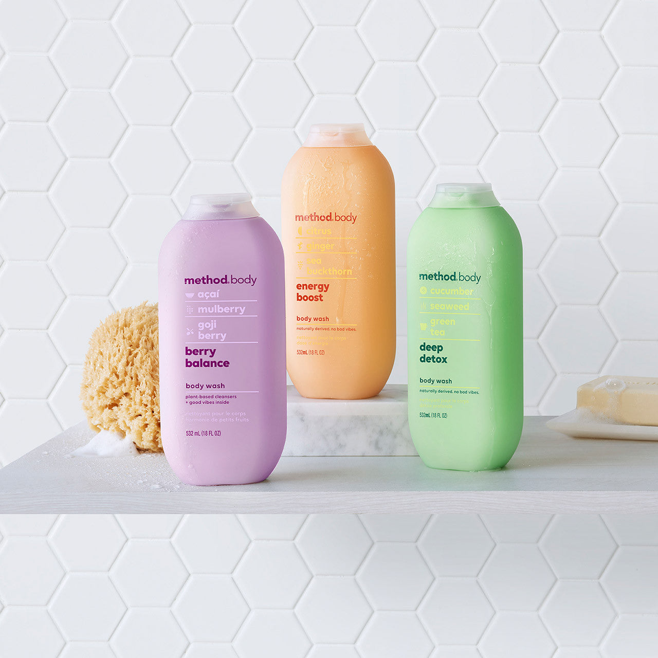 Method Unisex Body Wash 532ml - Berry Balance - methodmalaysia