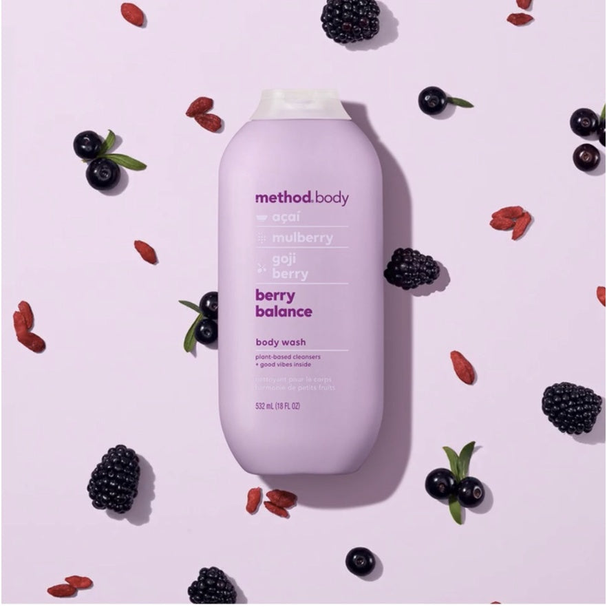 Method Unisex Body Wash 532ml - Berry Balance - methodmalaysia