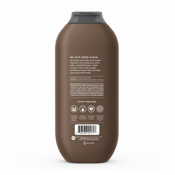 Method Unisex Body Wash 532ml - Sandal Wood - methodmalaysia